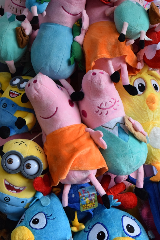 stuffed minions and peppa pigs (children characters) for sale